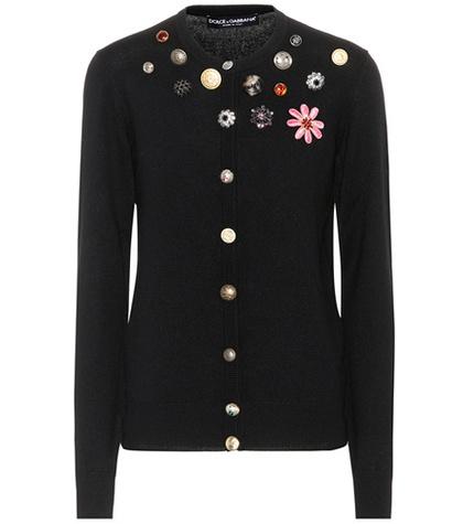 Dolce & Gabbana Embellished Cashmere Cardigan