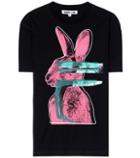 Mcq Alexander Mcqueen Glitch Bunny Printed Cotton T-shirt