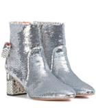 Rochas Sequinned Ankle Boots
