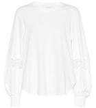 See By Chlo Lace-embellished Cotton Top
