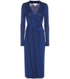 Helmut Lang Wool-blend Ribbed Wrap Dress