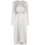 Jimmy Choo Silk Satin Midi Dress