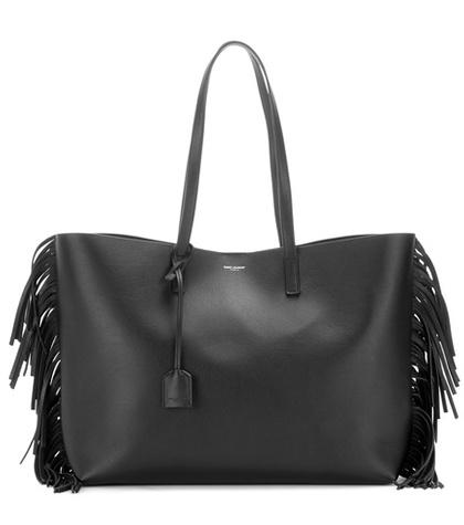 Saint Laurent Fringed Leather Shopper
