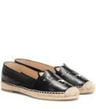 Charlotte Olympia Kitty Leather Espadrilles
