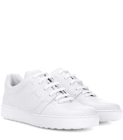 Le Specs Gancini Leather Sneakers
