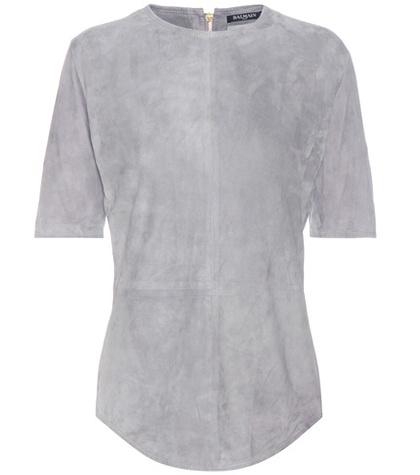 Balmain Suede Top