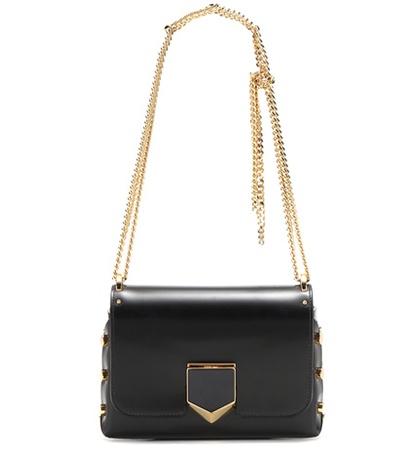 Jimmy Choo Lockett Petite Leather Shoulder Bag