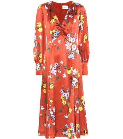 Erdem Osiris Printed Silk Dress