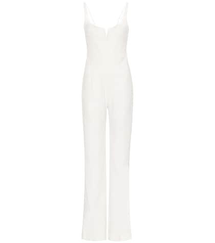 Galvan Signature Corset Crêpe Jumpsuit