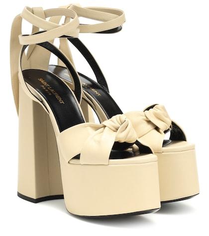 Saint Laurent Paige 145 Plateau Leather Sandals