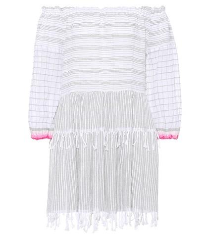 Lemlem Off-the-shoulder Cotton Dress