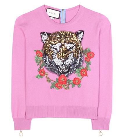 Gucci Embellished Cashmere Sweater