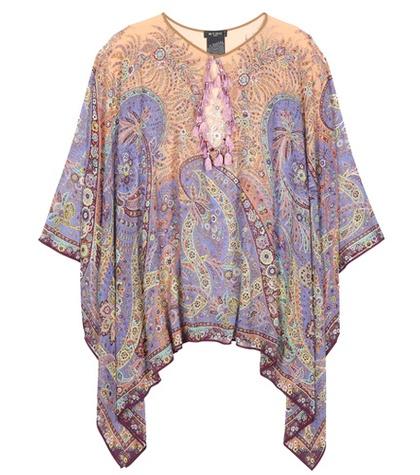 Peter Pilotto Silk Georgette Poncho