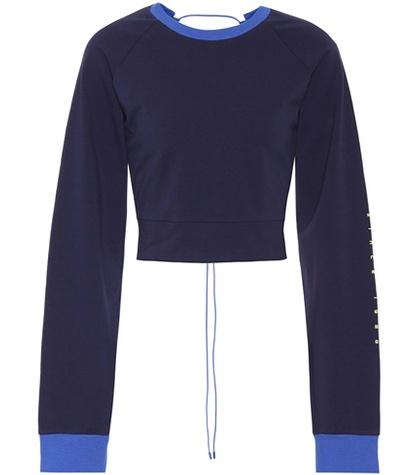 Fenty By Rihanna Lace-up Cotton Sweatshirt