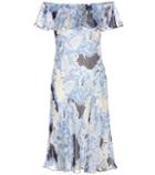 Polo Ralph Lauren Silk Off-the-shoulder Dress