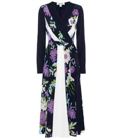 Helmut Lang Penelope Printed Silk Dress