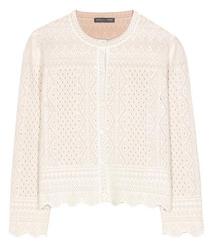 Alexander Mcqueen Cropped Silk-blend Cardigan