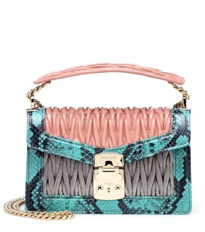 Miu Miu Confidential Leather Shoulder Bag