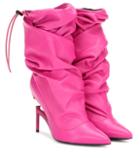 Unravel Leather Ankle Boots