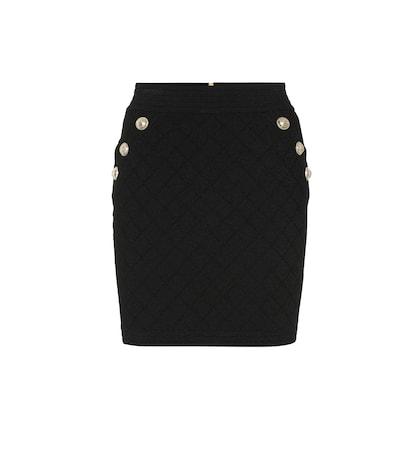 Balmain Stretch-knit Miniskirt