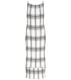 Helmut Lang Pleated Plaid Dress