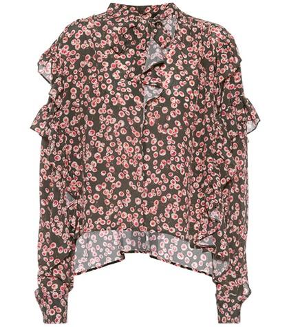 Isabel Marant Sibel Printed Silk Top