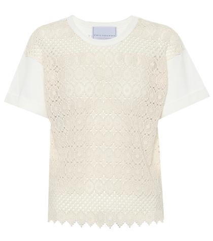 Philosophy Di Lorenzo Serafini Crochet Cotton Top