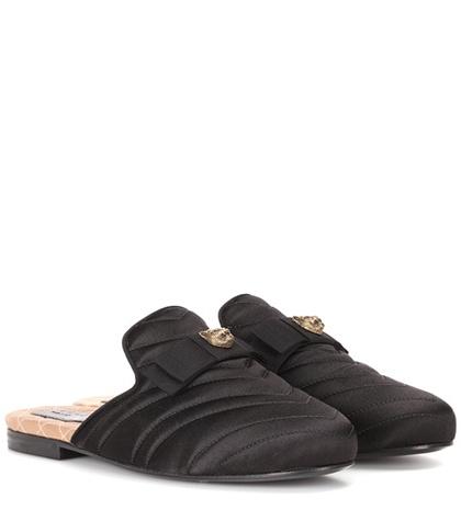 Gucci Princetown Satin Slip-on Mules