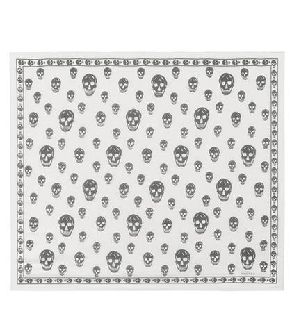 Alexander Mcqueen Skull-printed Silk Scarf