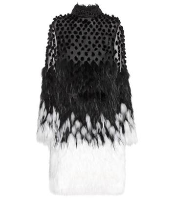 Balenciaga Silk And Fur Dress