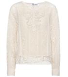 Redvalentino Lace Trimmed Blouse