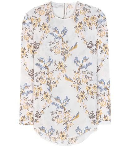 Stella Mccartney Printed Floral Silk Blouse