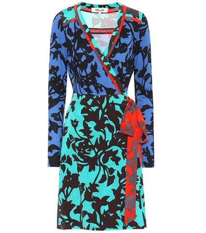 Anna October Printed Silk Wrap Dress