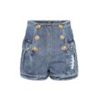 Balmain High-rise Denim Shorts