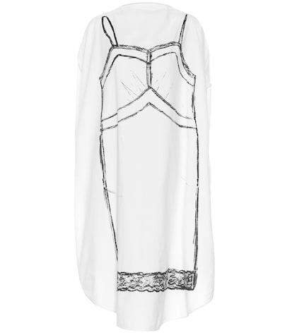 Mm6 Maison Margiela Printed Cotton Dress