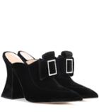 Mary Katrantzou Porthos Velvet Mules