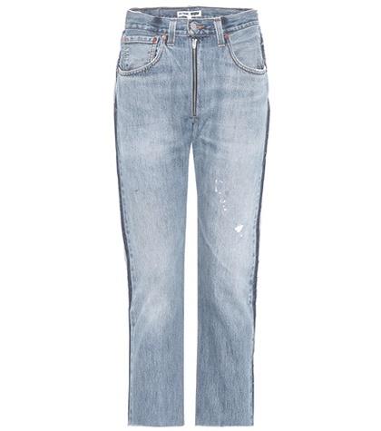 Diane Von Furstenberg Relaxed Zip Crop Jeans
