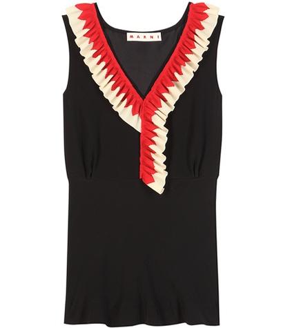 Marni Ruffled Silk Blouse