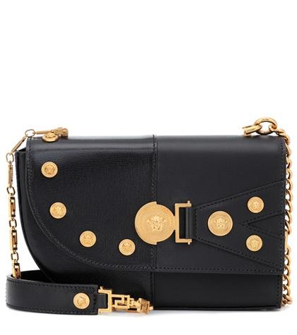 Versace The Clash Medium Leather Shoulder Bag