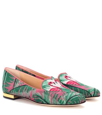 Charlotte Olympia Flamingo Ballerinas