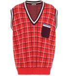 Miu Miu Oversized Wool Sweater Vest