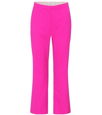 Altuzarra Nettle Cropped Wool-blend Trousers