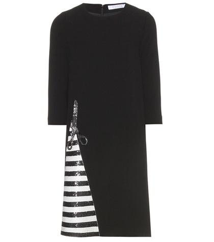 Giambattista Valli Crêpe Dress With Sequin Appliqué