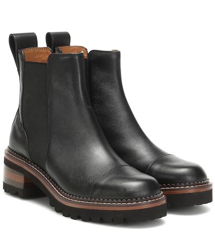 Etro Mallory Leather Ankle Boots