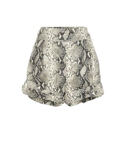 Philosophy Di Lorenzo Serafini Snake Printed High-rise Shorts