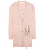Valentino Virgin Wool Cardigan With Lace