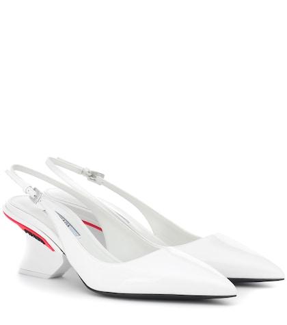Perfect Moment Patent Leather Slingback Pumps