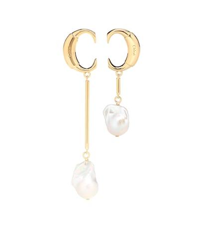 Helmut Lang Darcey Baroque Pearl Earrings