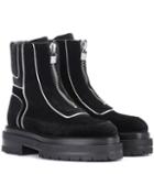 Coach Machina Velvet Ankle Boots