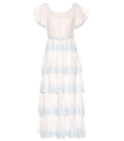 Loveshackfancy Martine Cotton Voile Maxi Dress